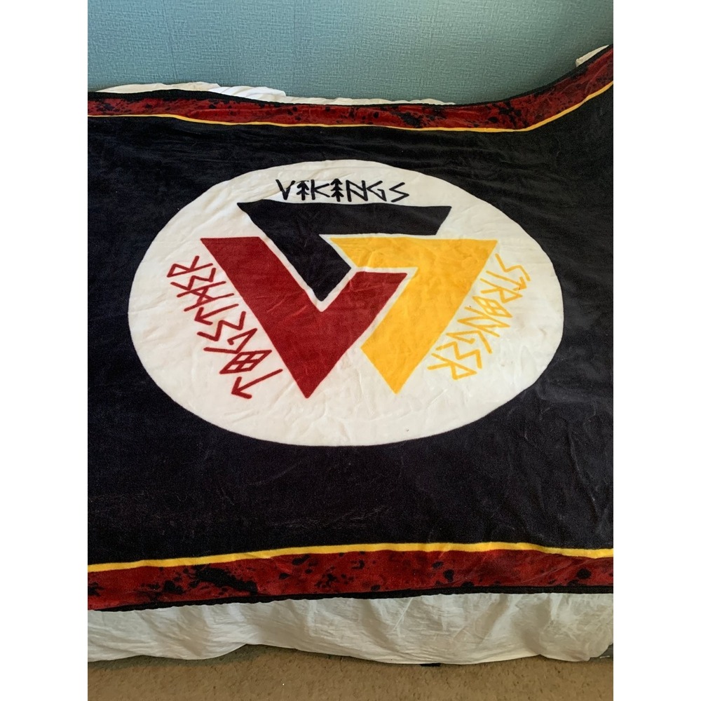 Vikings Together Stronger Spectator Blanket Throw 60x80 Polyester Reversible